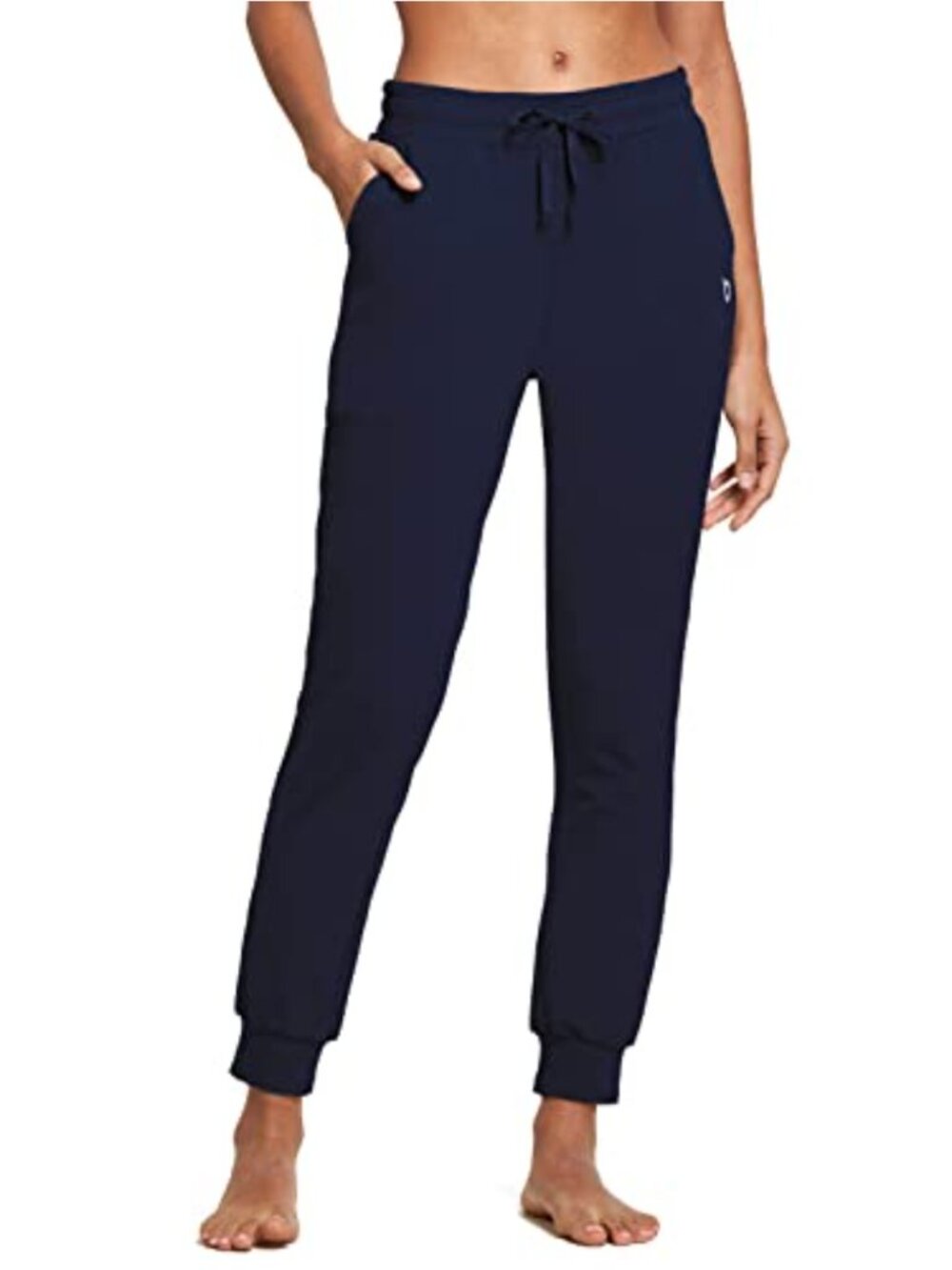 Women's Cotton Tapered Joggers with Pockets Casual Lounge Sweatpants